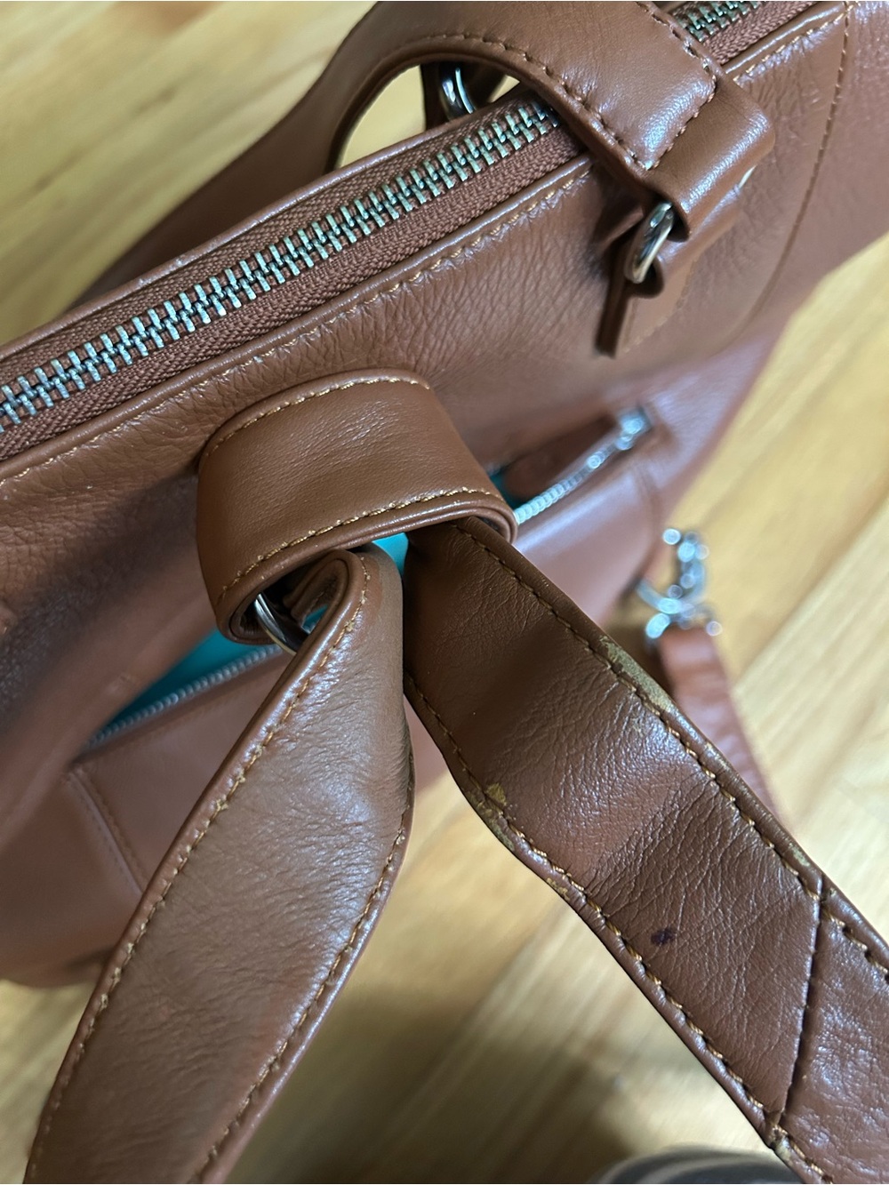Lily Jade Shaylee Convertible Diaper Bag Backpack Leather - Picture 8 of 12